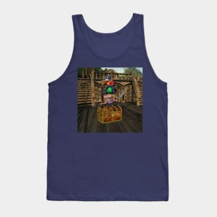 Pirate guarding a treasure Tank Top